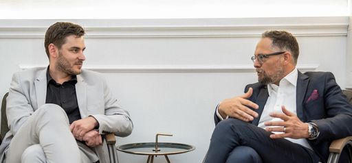 Stefan Embacher mit Norbert Wess