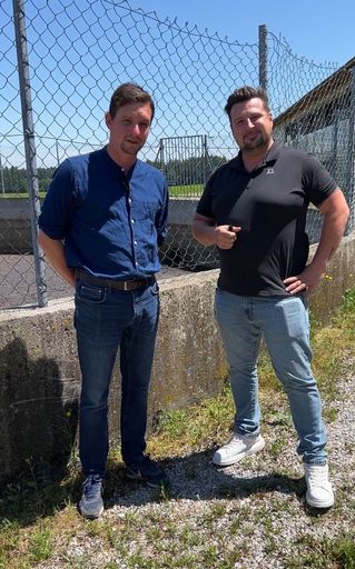 Global Green CEO Daniel Kallinger (rechts) und
Mario Habring, Verkaufsleiter Agrar bei Global Green.