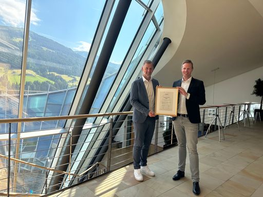  Simon Meinschad, Geschäftsführer hollu,
respACT-Vorstand und Landeskoordinator Tirol, Thomas Kahn,
Geschäftsführer Congress Centrum Alpbach