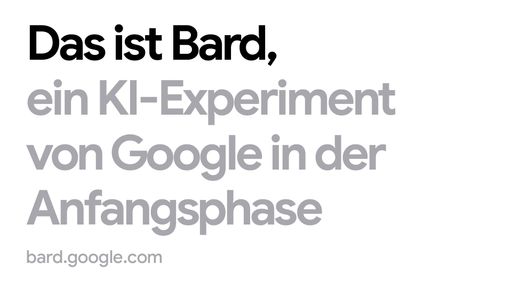 Googles KI-basierter Chatbot Bard ist ab sofort in den meisten
Ländern der Welt, darunter auch in Österreich, und in mehr als 40
Sprachen verfügbar.