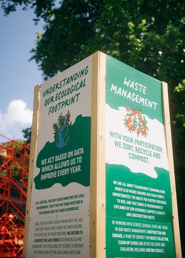 Vorschau Bild von Das nachhaltigste Festival Österreichs möchte
seinen ökologischen Fußabdruck so gering wie möglich halten.