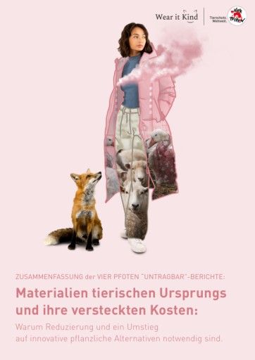  Executive Summary Deutsch: "Untragbar" - Auswirkungen tierischer Materialien in der Modeindustrie auf Tiere und Umwelt
