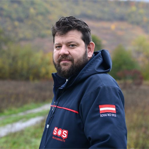 Petar Rosandic, Obmann der SOS Balkanruhte ist auf
der Liste gefährdeter Menschrechtsverteidiger:innen