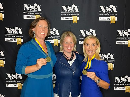 Katharina Turecek, Jaime Nolan (President & CEO
National Speakers Association) und Maria-Theresa Schinnerl