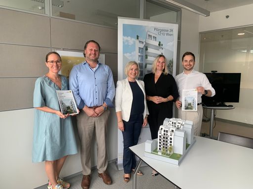 v.l.n.r.: Mag. Julia Denk (RVW), Andreas Dorner,
MSC (trovato), Mag. Marion Weinberger-Fritz (RVW), Anita Körbler, MA
(trovato), Andreas Gandorfer (RVW)