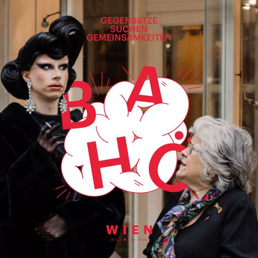  In der ersten Podcast-Episode trifft Hanni Vanicek
(r.), Inhaberin des mehr als 300 Jahre alten
Wäscheausstattungsgeschäfts „Zur Schwäbischen Jungfrau“, auf Drag
Queen Metamorkid.