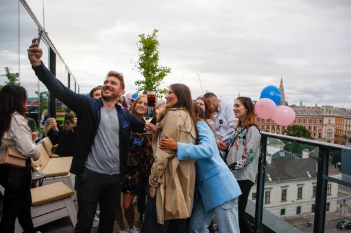 Gruppenselfie COPE Rooftop Afterwork