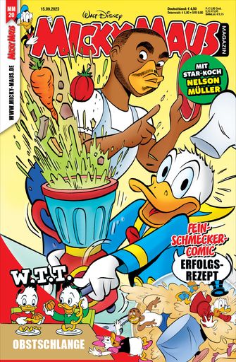 Cover Micky Maus-Magazin #20/23 / Die Verwendung dieses Bildes
für redaktionelle Zwecke ist unter Beachtung aller mitgeteilten
Nutzungsbedingungen zulässig und dann auch honorarfrei.
Veröffentlichung ausschließlich mit Bildrechte-Hinweis.