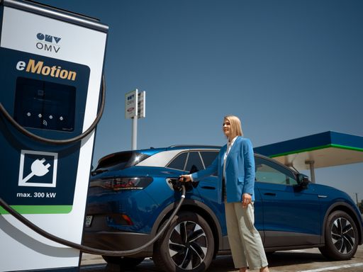 OMV führt mit der Marke eMotion ultraschnelles Laden für
Elektromobilität ein
