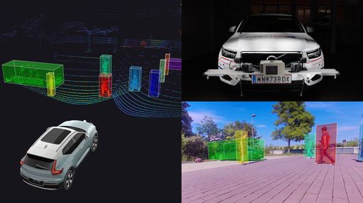 Lidar Punktwolke mit Objektdetektion und Tracking