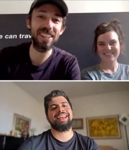 Vorschau Bild von Montage aus Bildern der Influencer Giovanni Franco
sowie Stefanie & Nils