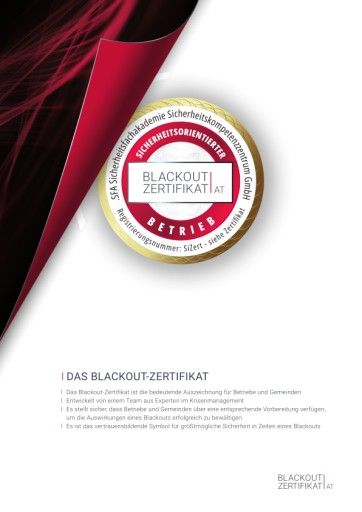  Das Factsheet liefert grundlegende Informationen zum Blackout-Zertifikat