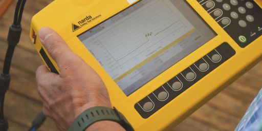 Vorschau Bild von Das schwächste Signal kommt – trotz Verdoppelung
des Datenvolumens – von 5G auf 3,4 GHz