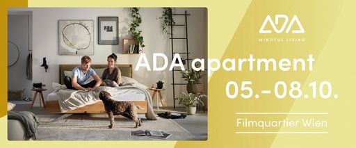  Banner zum ADA apartment vom 05. bis 08. Oktober im
Filmquartier Wien