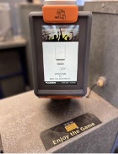  Axess SMART SCANNER 600 NFC at the entry of the
Memorial Stadium.