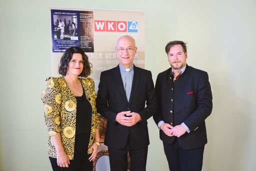 Berufsgruppensprecherin Waltraud Luegger,
Dompfarrer Toni Faber, Kurator Stefan Nachförg (von links)
