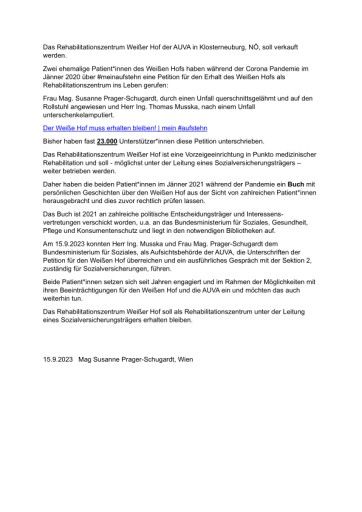 Vorschau Bild von Presseaussendung Langtext RZ Weißer Hof