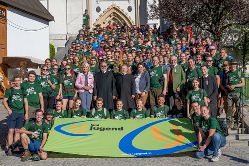 Die traditionelle Fußwallfahrt der Landjugend
Niederösterreich.