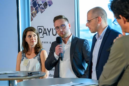Vorschau Bild von v.l.n.r. Sabrina Lichtnegger GF ECOFIDES Consulting
GmbH, Stevan Tomic Senior BD-Manager PAYUCA GmbH, Christian
Schmidtberger, Teamlead Asset Management Österreich BUWOG Group
GmbH, Martin Ferdiny (Moderator)
