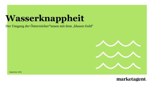 Vorschau Bild von Pressecharts zu Studie Wasserknappheit