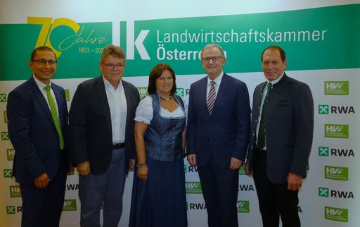 Vorschau Bild von (v.l.n.r.): LKÖ-Generalsekretär Ferdinand
Lembacher, ÖGB-Präsident Wolfgang Katzian, AK-Präsidentin Renate
Anderl, WKÖ-Generalsekretär Karlheinz Kopf, LKÖ-Präsident Josef
Moosbrugger.