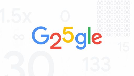Google feiert 25 Jahre Jubiläum.