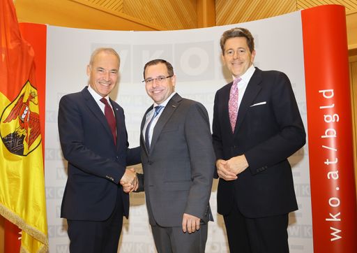 Peter Nemeth, Andreas Wirth und Harald Mahrer (v.
l.).