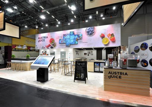 AUSTRIA JUICE Messestand auf der ANUGA in Köln