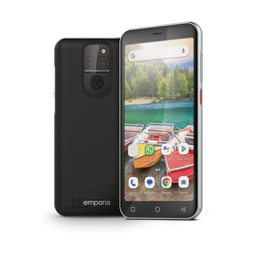 Vorschau Bild von Das emporiaSMART.5mini (hier im Android-Modus)
passt in jede Hosentasche.
