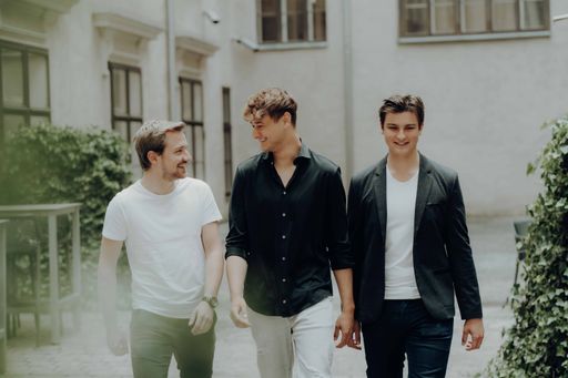 Vorschau Bild von Das Gründerteam (v.l.n.r.): Christopher Braeuer, Benjamin
Matzinger, Lukas Grossauer.