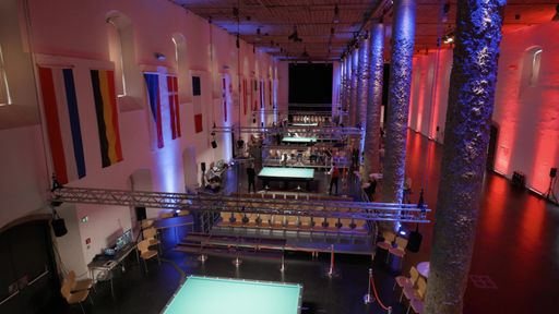 Vorschau Bild von Das Salzlager Hall in Tirol ist nach der erfolgreichen 5-Kegel
Billard-EM 2022 vom 9. bis 12. November 2023 Austragungsort der
5-Kegel Billard-Doppel-WM der Nationalteams und der Damen.