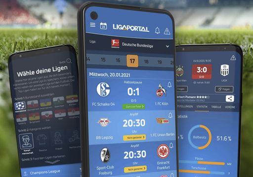 Vorschau Bild von Bereits mehr als eine Million Downloads: die
Ligaportal-App