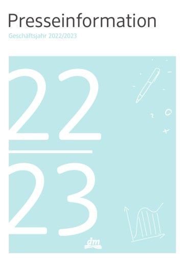 Vorschau Bild von Geschäftsjahreszahlen 2022/23 von dm drogerie markt