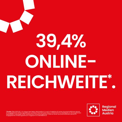 Starke Steigerung für MeinBezirk.at zu den
ÖWA-Quartalsschnittwerten des Vorjahres*!