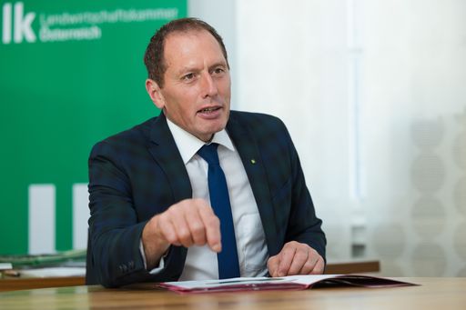  LKÖ-Präsident Josef Moosbrugger drängt auf mehr
Transparenz und eine Absicherung der europäischen Getreidemärkte.