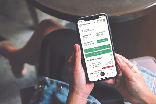 myWorld plant, die Zahlung via E-Wallet auch für
europäische Kunden Schritt für Schritt einzuführen.