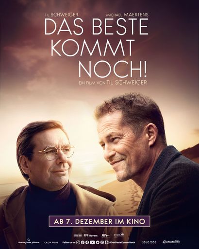 DAS BESTE KOMMT NOCH! mit Til Schweiger und Michael Maertens ab
7. Dezember 2023 im Kino. / Die Verwendung dieses Bildes für
redaktionelle Zwecke ist unter Beachtung aller mitgeteilten
Nutzungsbedingungen zulässig und dann auch honorarfrei.
Veröffentlichung ausschließlich mit Bildrechte-Hinweis.