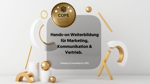Vorschau Bild von COPE launcht eigenes Masterclass-Programm für
Marketing, Kommunikation & Vertrieb