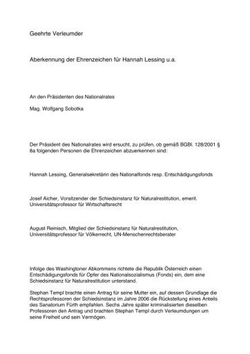  Offener Brief an NP Wolfgang Sobotka