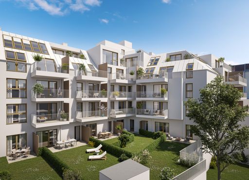 47 und 38 Eigentumswohnungen in zwei modernen
Wohnhäusern werden in der Schumanngasse entwickelt.