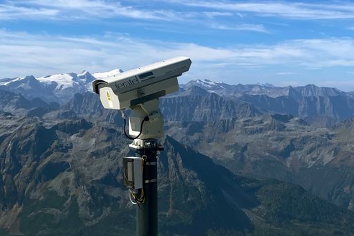  Bereits im Einsatz: Die MediaCam 5 von feratel am
Kitzsteinhorn.