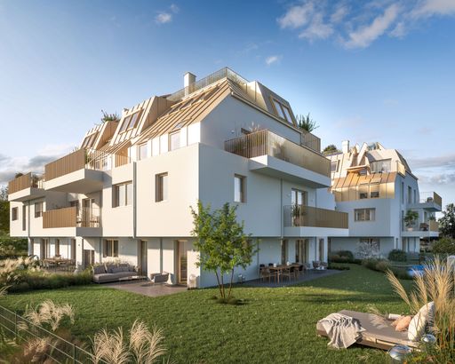 Vorschau Bild von Mit THE LIBERTY präsentiert 3SI Makler ein in
puncto Nachhaltigkeit mit DGNB Gold zertifiziertes Neubauprojekt in
ruhiger Kagraner Lage.