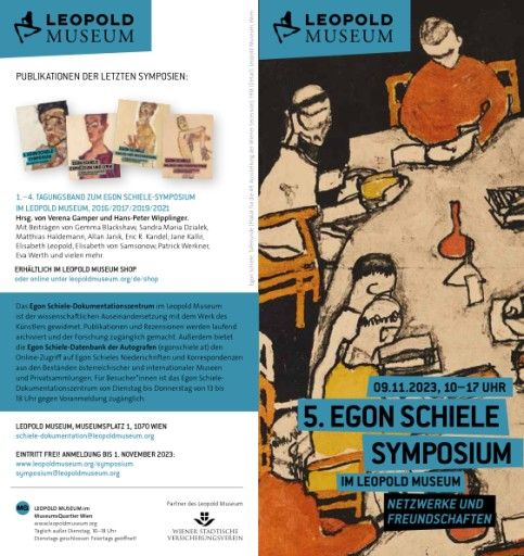 Vorschau Bild von Folder zum 5. Egon Schiele Symposium im Leopold Museum am 9. November 2023