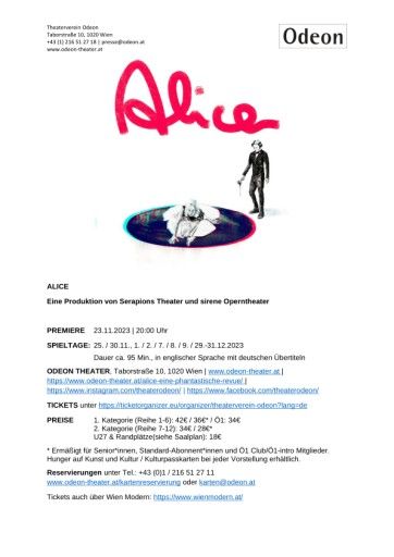 Vorschau Bild von Pressetext Alice