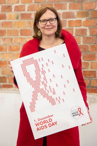 Mag.a Andrea Brunner Geschäftsführerin der Aids
Hilfe Wien zum Welt-AIDS-Tag