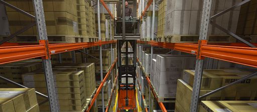 Vorschau Bild von Das geplante Schmalganglager für Holz-Her schafft
ausreichend Platz für die zur Produktion benötigten Großteile.