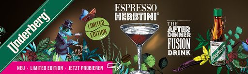  Erstmals seit 177 Jahren gibt es ein zweites Produkt mit dem
Namen Underberg: ein After-Dinner-Fusion-Drink in der ikonischen
Portionsflasche. Der Underberg Espresso Herbtini. / Die Verwendung
dieses Bildes für redaktionelle Zwecke ist unter Beachtung aller
mitgeteilten Nutzungsbedingungen zulässig und dann auch honorarfrei.
Veröffentlichung ausschließlich mit Bildrechte-Hinweis.