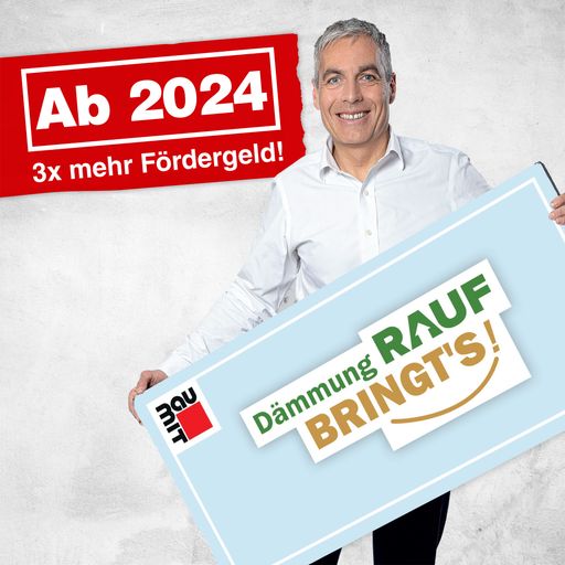 Georg Bursik, Geschäftsführer der Baumit GmbH,
freut sich über die Verdreifachung der Fördersumme des
Klimaschutzministeriums: „Noch nie zuvor gab es sowohl für die
thermische Sanierung von Ein- und Zweifamilienhäusern als auch im
mehrgeschossigen Wohnbau so hohe und attraktive Förderungen!“