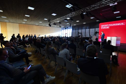  Beim Sport.Tourismus.Forum 2024 werden in den Olma-Messen
St.Gallen die neuesten Trends und nachhaltige Strategien aus der
Sport-Reise-Branche vorgestellt. / Die Verwendung dieses Bildes für
redaktionelle Zwecke ist unter Beachtung aller mitgeteilten
Nutzungsbedingungen zulässig und dann auch honorarfrei.
Veröffentlichung ausschließlich mit Bildrechte-Hinweis.