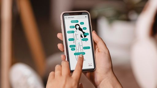 Symptom-Eingabe/Körperkompass in der App: urnare.me / Die
Verwendung dieses Bildes für redaktionelle Zwecke ist unter
Beachtung aller mitgeteilten Nutzungsbedingungen zulässig und dann
auch honorarfrei. Veröffentlichung ausschließlich mit
Bildrechte-Hinweis.